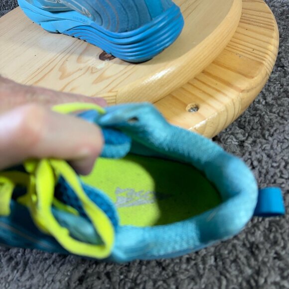 Altra Torin 3.5 Running Shoe Women Sz 8.5 Blue Yellow Zero Drop Barefoot Sneaker - Picture 6 of 9